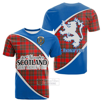 Binning Family Crest Tartan Cotton T-shirt Celebrate Saint Andrew's Day in Style Kid's Shirt - Tartan Vibes Clothing