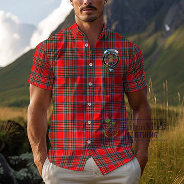 Binning Tartan Cotton Hawaiian Shirt with Family Crest Kid - Tartan Vibes Clothing