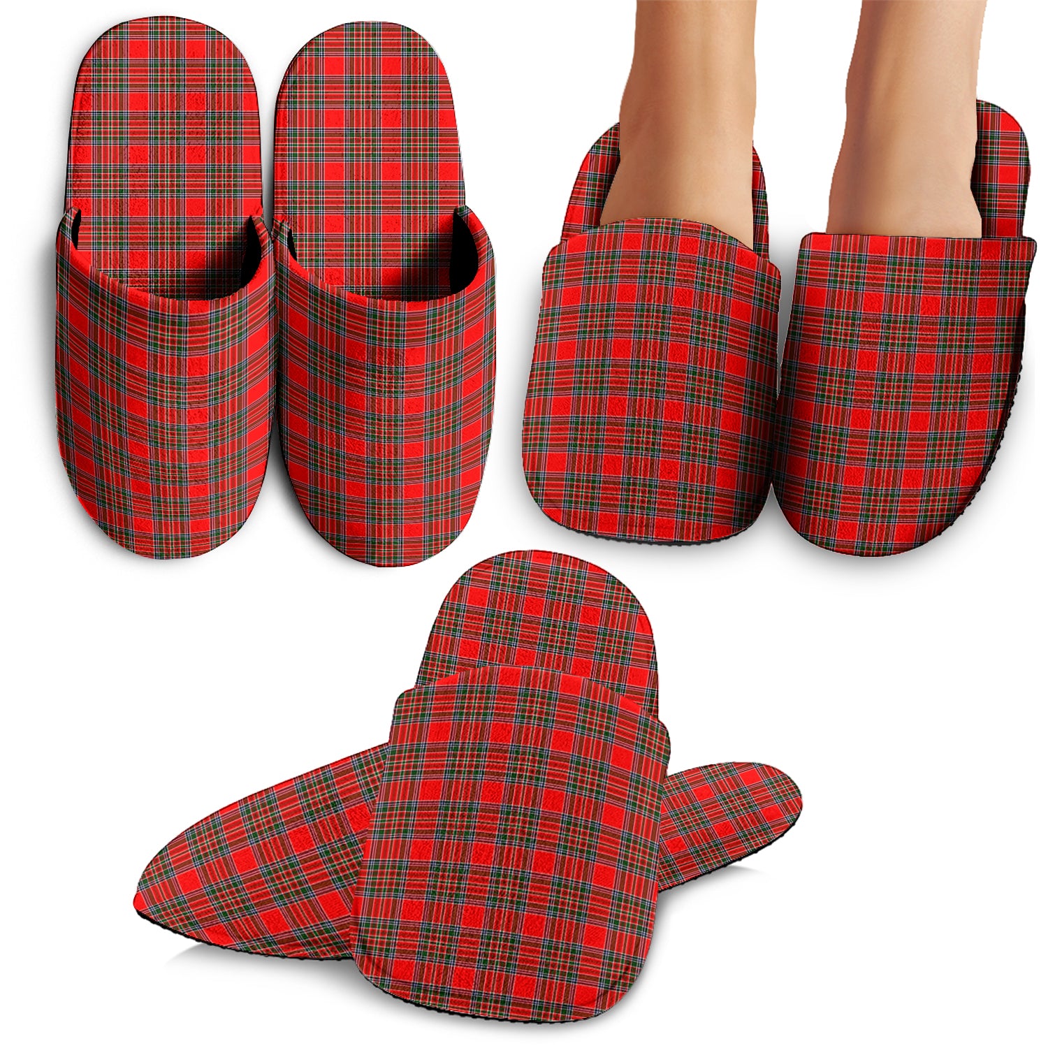 Binning Tartan Home Slippers - Tartanvibesclothing