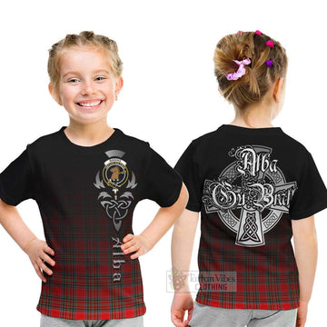 Binning Tartan Kid T-Shirt Featuring Alba Gu Brath Family Crest Celtic Inspired - Tartan Vibes Clothing
