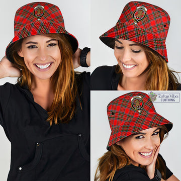 Binning Tartan Bucket Hat with Family Crest - Tartan Vibes Clothing