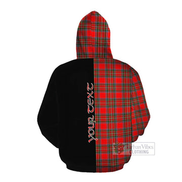 Binning Tartan Cotton Hoodie with Family Crest and Half Of Me Style Pullover Hoodie - Tartan Vibes Clothing