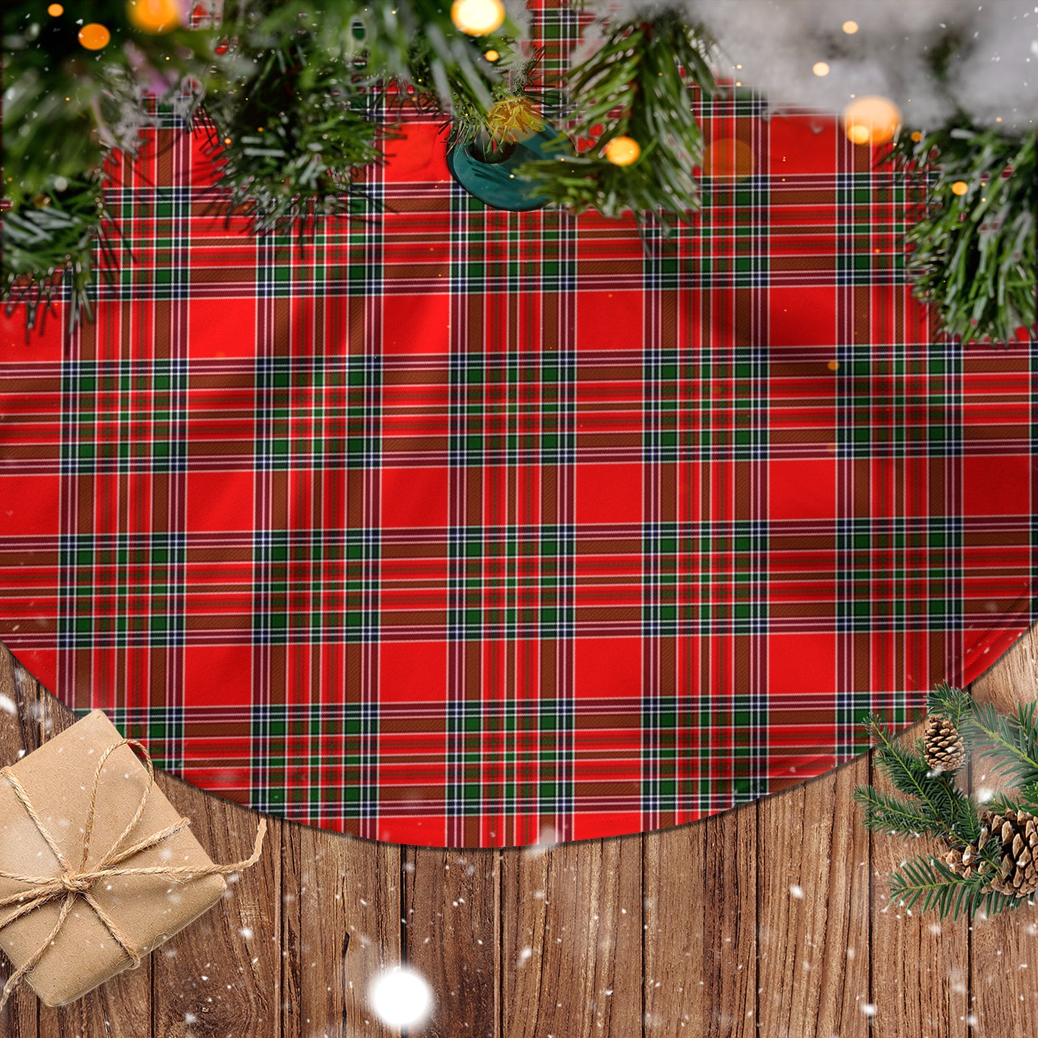 Binning Tartan Christmas Tree Skirt - Tartanvibesclothing