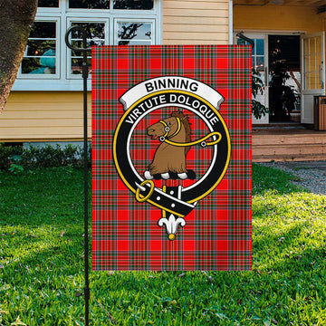 Binning Tartan Flag with Family Crest - Tartan Vibes Clothing