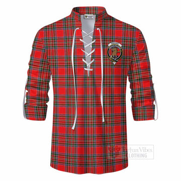 Binning Tartan Ghillie Kilt Shirt with Family Crest DNA In Me Style - Tartan Vibes Clothing