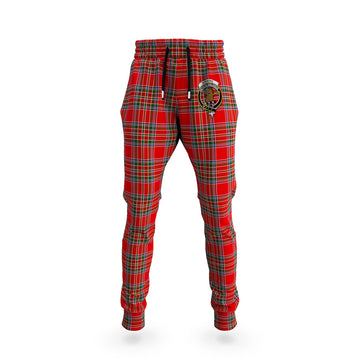 Binning Tartan Joggers Pants with Family Crest 5XL - Tartan Vibes Clothing