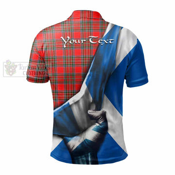 Binning Tartan Polo Shirt with Family Crest Scotland Patriotic Style - Tartan Vibes Clothing