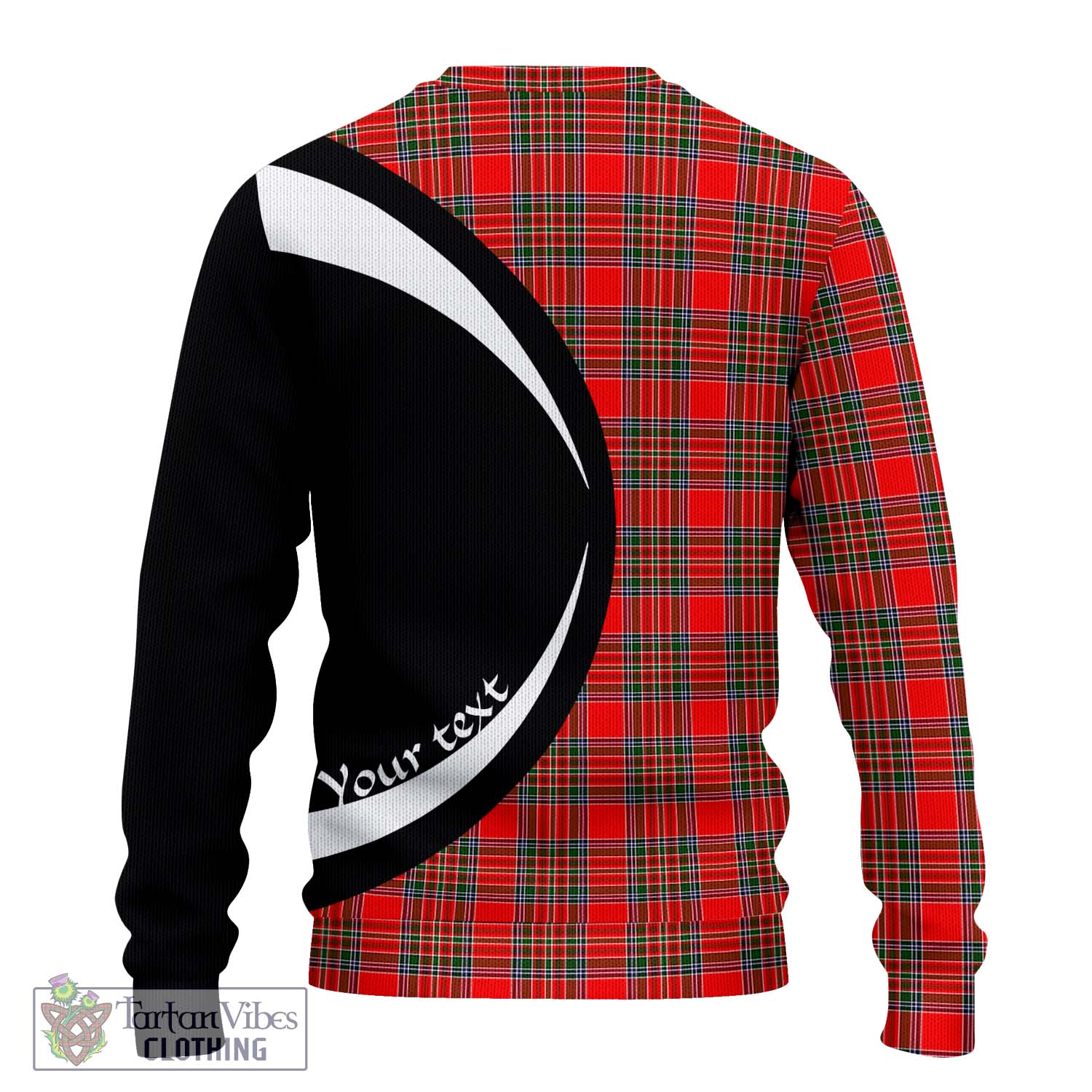 Binning Tartan Ugly Sweater with Family Crest Circle Style - Tartan Vibes Clothing