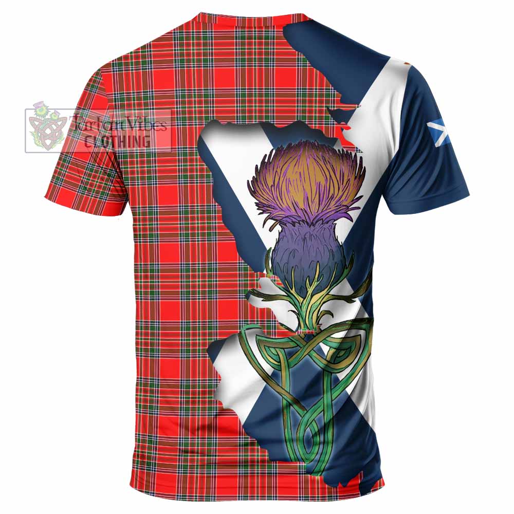 Tartan Vibes Clothing Binning Tartan Family Crest T-Shirt Scottish Thistle Celtic Inspired