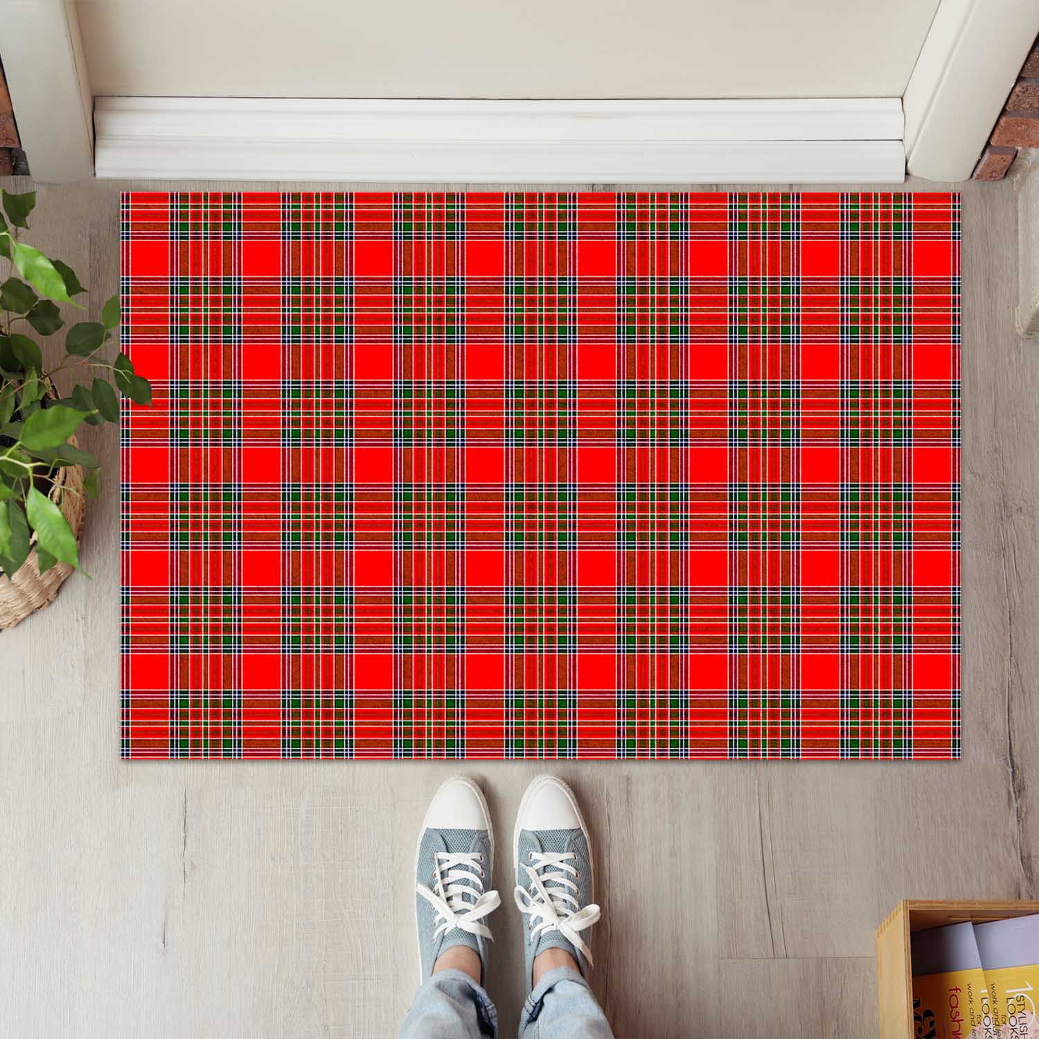 Binning Tartan Rubber Doormat - Tartan Vibes Clothing