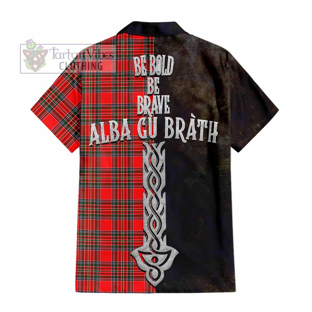 Binning Tartan Family Crest Hawaiian Shirt Alba Gu Brath Be Brave Lion Ancient Style - Tartan Vibes Clothing