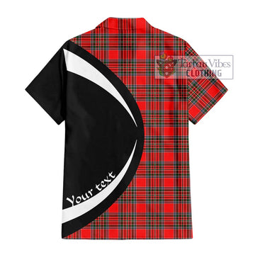 Binning Tartan Hawaiian Shirt with Family Crest Circle Style - Tartan Vibes Clothing