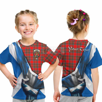 Binning Tartan Kid T-Shirt with Family Crest Scotland Patriotic Style - Tartan Vibes Clothing