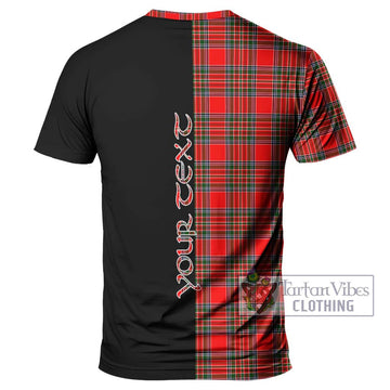 Binning Tartan T-Shirt with Family Crest and Half Of Me Style - Tartan Vibes Clothing