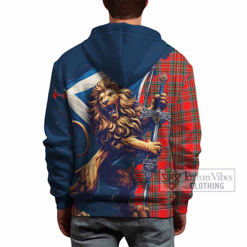 Binning Tartan Family Crest Hoodie with Scottish Majestic Lion - Tartan Vibes Clothing
