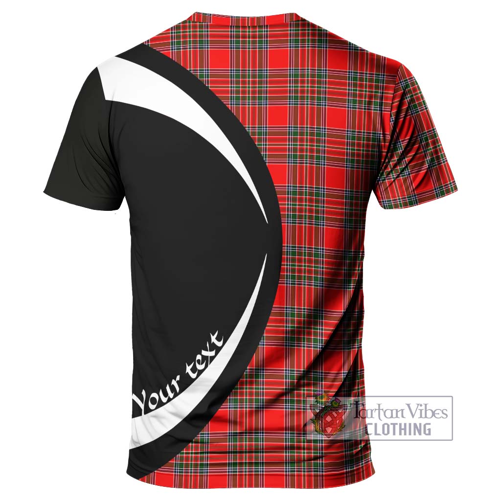 Binning Tartan T-Shirt with Family Crest Circle Style - Tartan Vibes Clothing