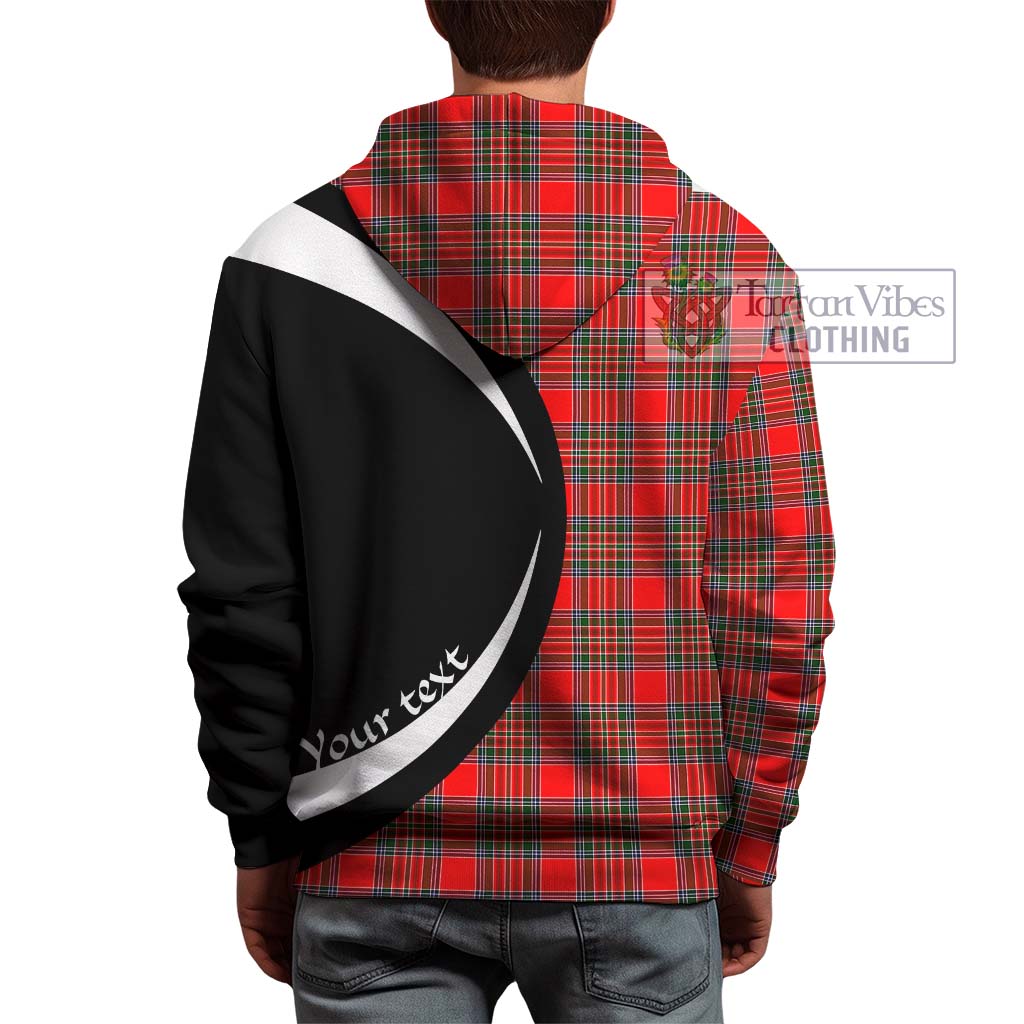 Binning Tartan Hoodie with Family Crest Circle Style - Tartan Vibes Clothing