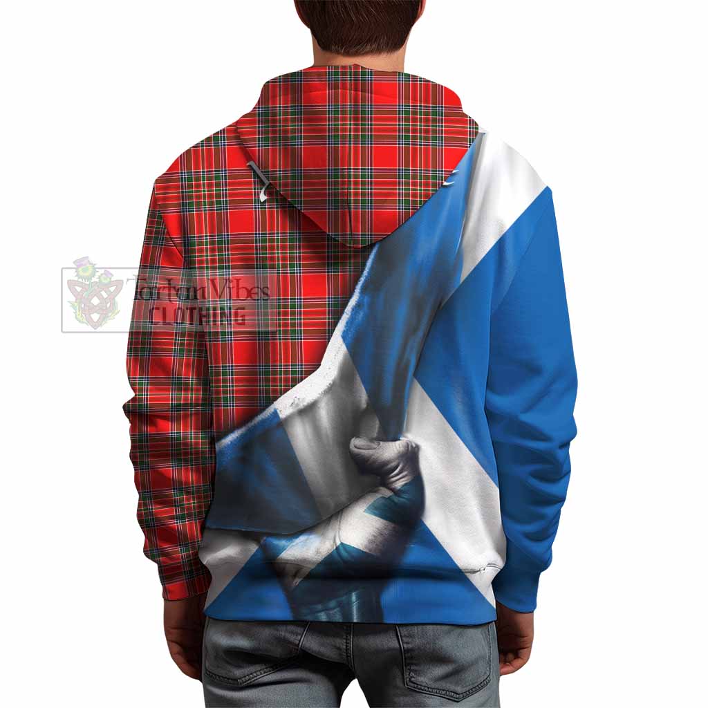 Binning Tartan Hoodie with Family Crest Scotland Patriotic Style - Tartan Vibes Clothing