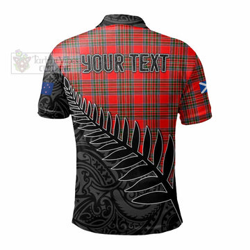 Binning Crest Tartan Polo Shirt with New Zealand Silver Fern Half Style - Tartan Vibes Clothing