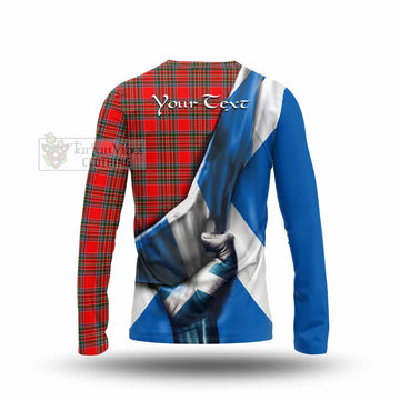 Binning Tartan Long Sleeve T-Shirt with Family Crest Scotland Patriotic Style - Tartan Vibes Clothing