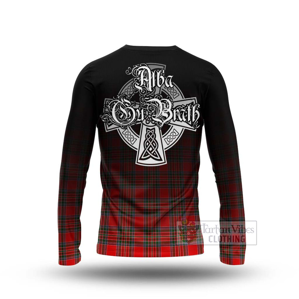 Binning Tartan Long Sleeve T-Shirt Featuring Alba Gu Brath Family Crest Celtic Inspired - Tartan Vibes Clothing
