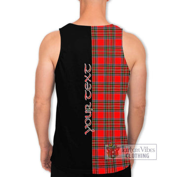 Binning Tartan Men's Tank Top with Family Crest and Half Of Me Style - Tartan Vibes Clothing