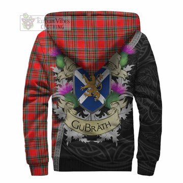Binning Tartan Family Crest Sherpa Hoodie Lion Rampant Royal Thistle Shield Celtic Inspired - Tartan Vibes Clothing