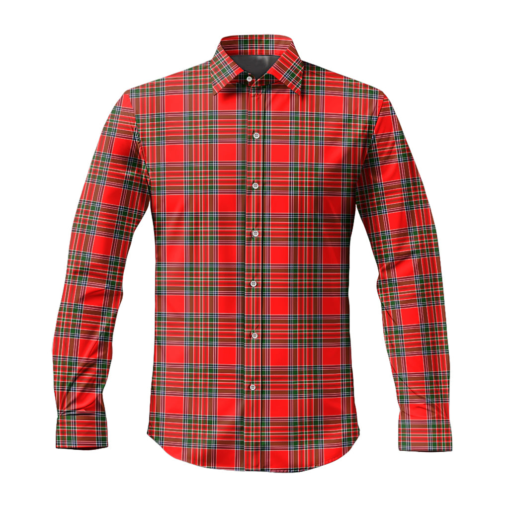 Binning Tartan Long Sleeve Button Up Shirt Men's Shirt - Tartan Vibes Clothing