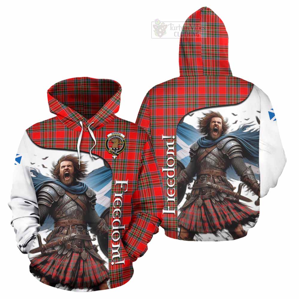 Binning Crest Tartan Hoodie Inspired by the Freedom of Scottish Warrior - Tartan Vibes Clothing