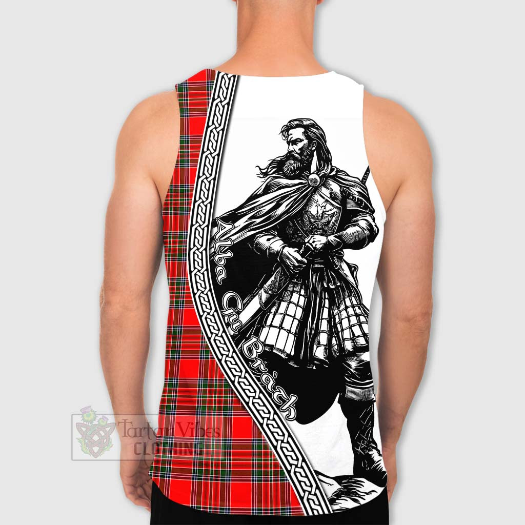 Binning Tartan Clan Crest Men's Tank Top with Highlander Warrior Celtic Style - Tartan Vibes Clothing
