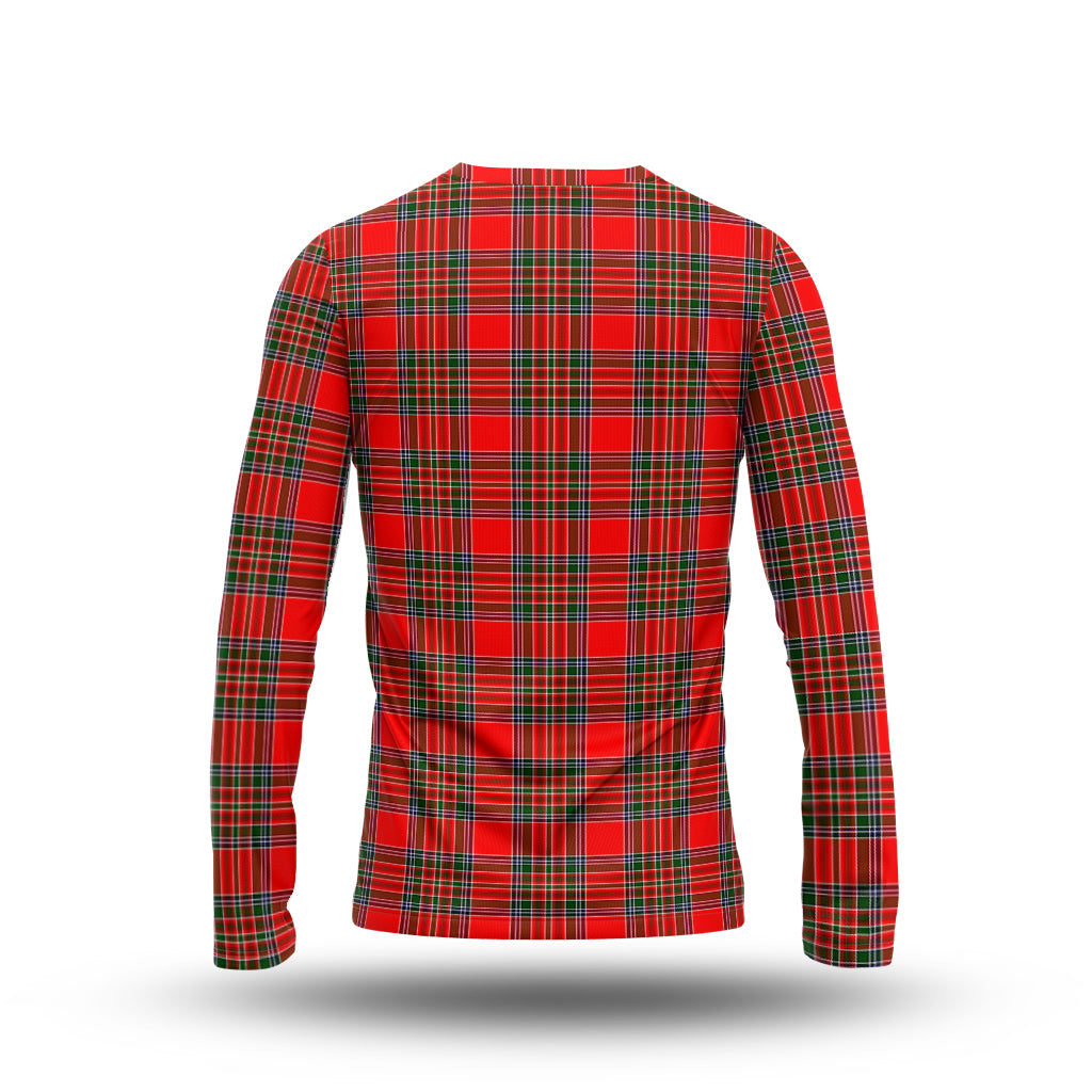 Binning Tartan Long Sleeve T-Shirt with Family Crest - Tartan Vibes Clothing
