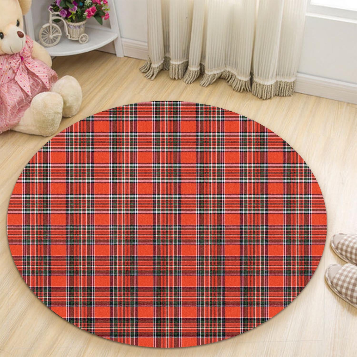 Binning Tartan Round Rug - Tartan Vibes Clothing