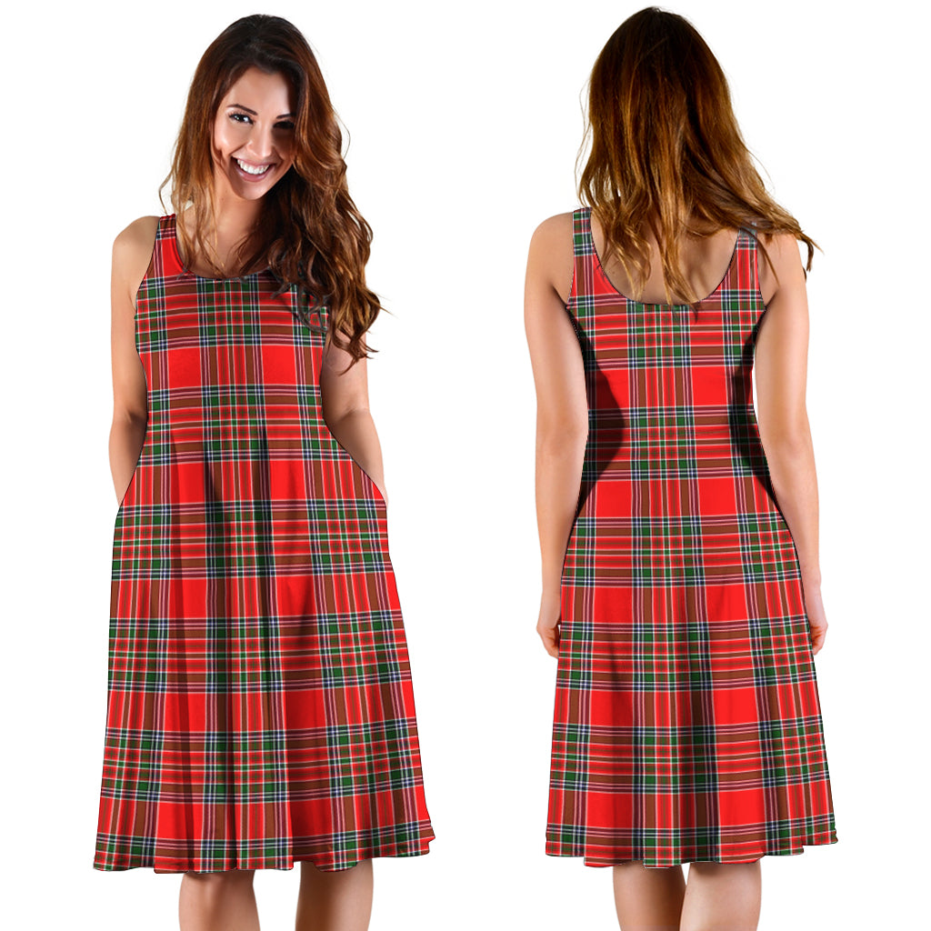 Binning Tartan Sleeveless Midi Womens Dress - Tartanvibesclothing