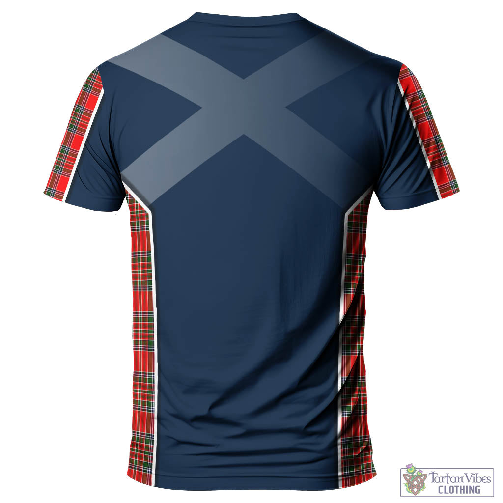 Binning Tartan T-Shirt with Family Crest and Scottish Thistle Vibes Sport Style - Tartan Vibes Clothing