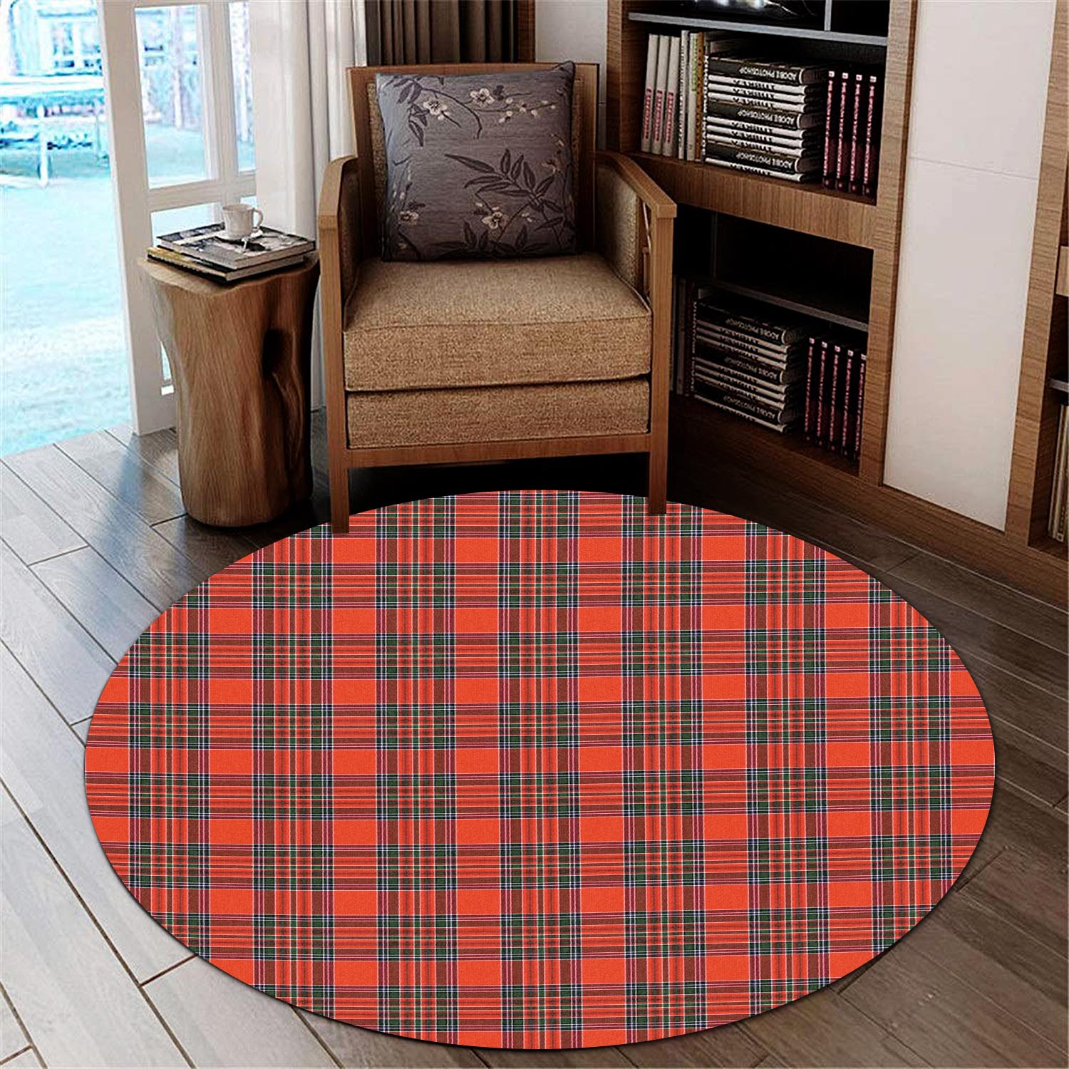 Binning Tartan Round Rug - Tartan Vibes Clothing