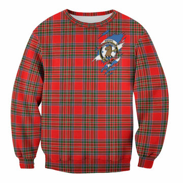 Binning Clan Crest In Me Tartan Sweatshirt Scotland Flag Style
