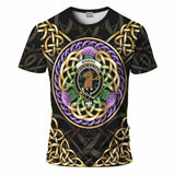 Binning Clan Crest T-Shirt Celtic Scottish Thistle
