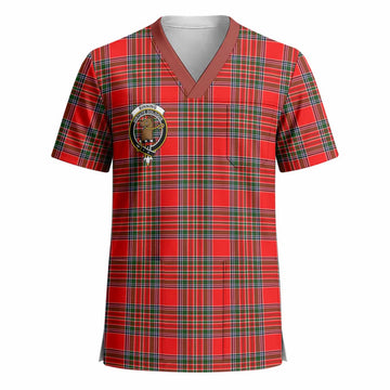 Binning Crest Tartan Scrub Top - Tartan Vibes Clothing
