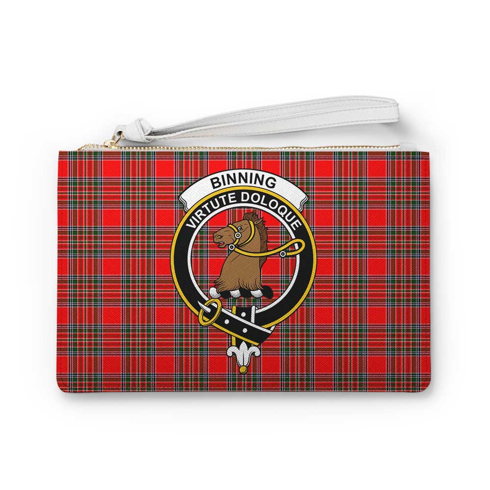 Tartan Vibes Clothing Binning Family Crest Tartan Clutch Bag