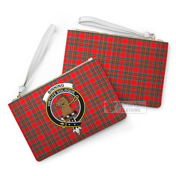 Tartan Vibes Clothing Binning Family Crest Tartan Clutch Bag