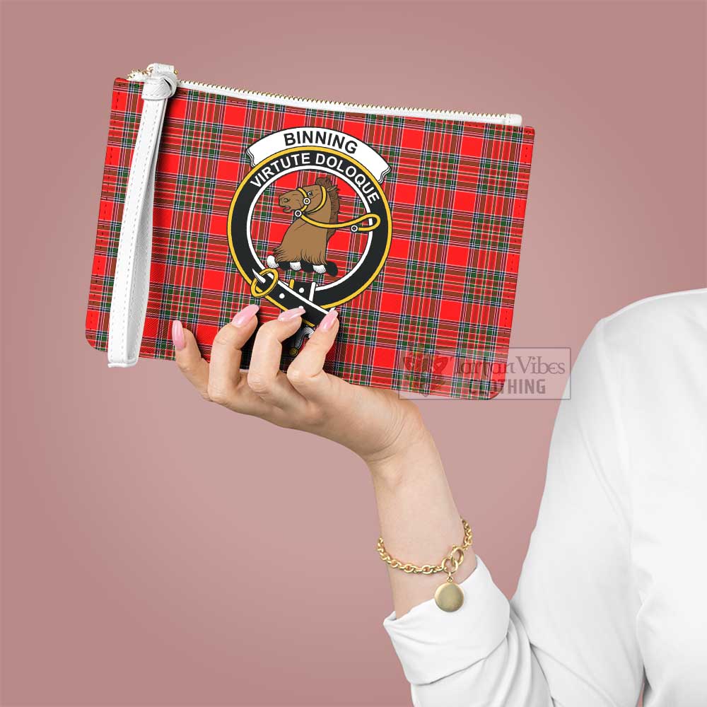 Tartan Vibes Clothing Binning Family Crest Tartan Clutch Bag