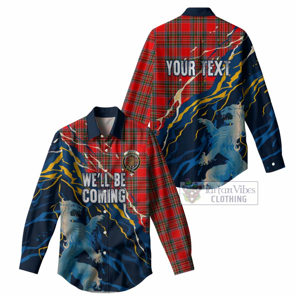 Binning Scotland Tartan Women Casual Shirt WC2026 Football - We'll Be Coming