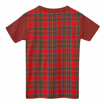 Binning Tartan Accent Kid T-shirt with Family Crest
