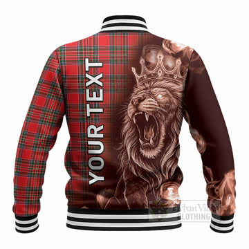 Binning Tartan Baseball Jacket Roaring Lion Heritage