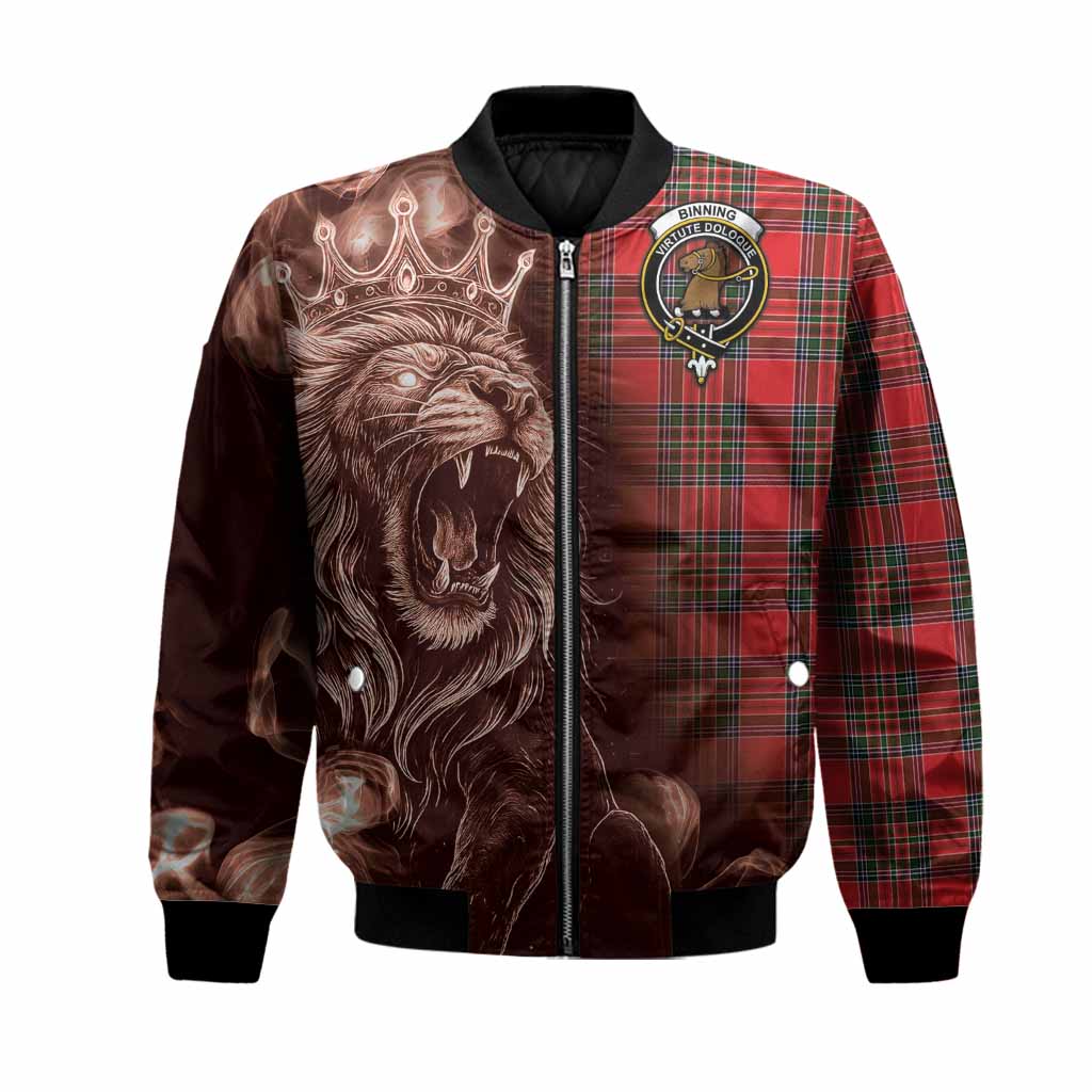 Binning Tartan Bomber Jacket Roaring Lion Heritage