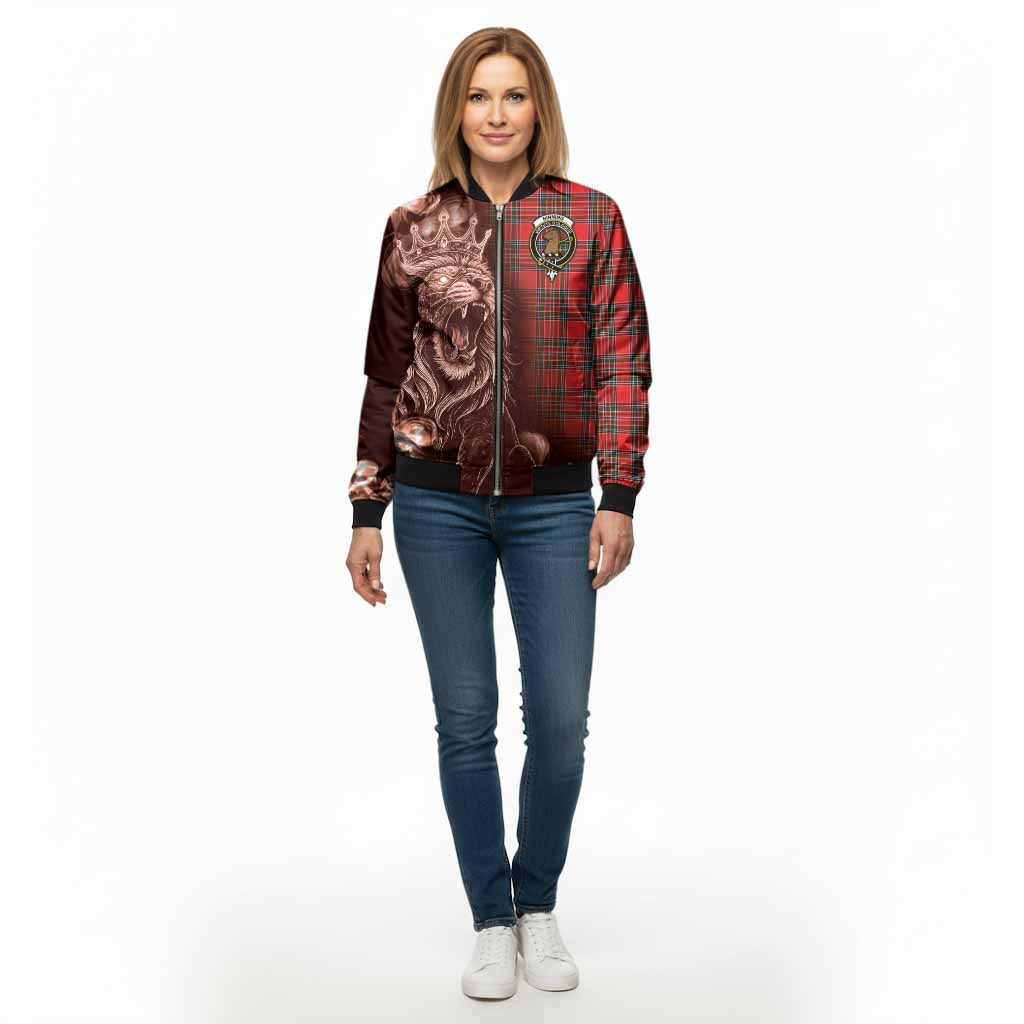 Binning Tartan Bomber Jacket Roaring Lion Heritage