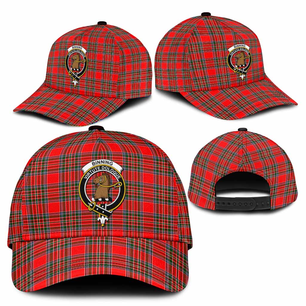 Binning Tartan Classic Cap with Family Crest