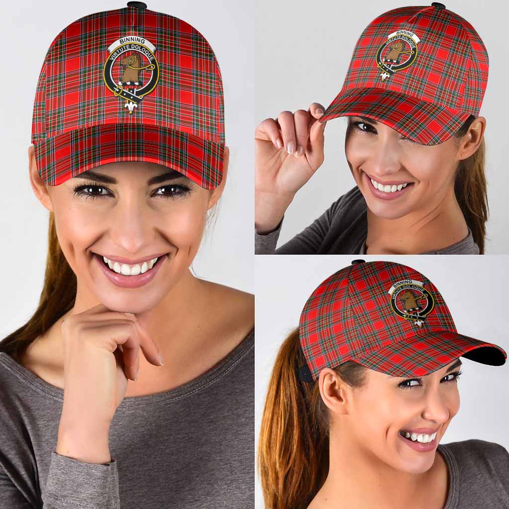 Binning Tartan Classic Cap with Family Crest