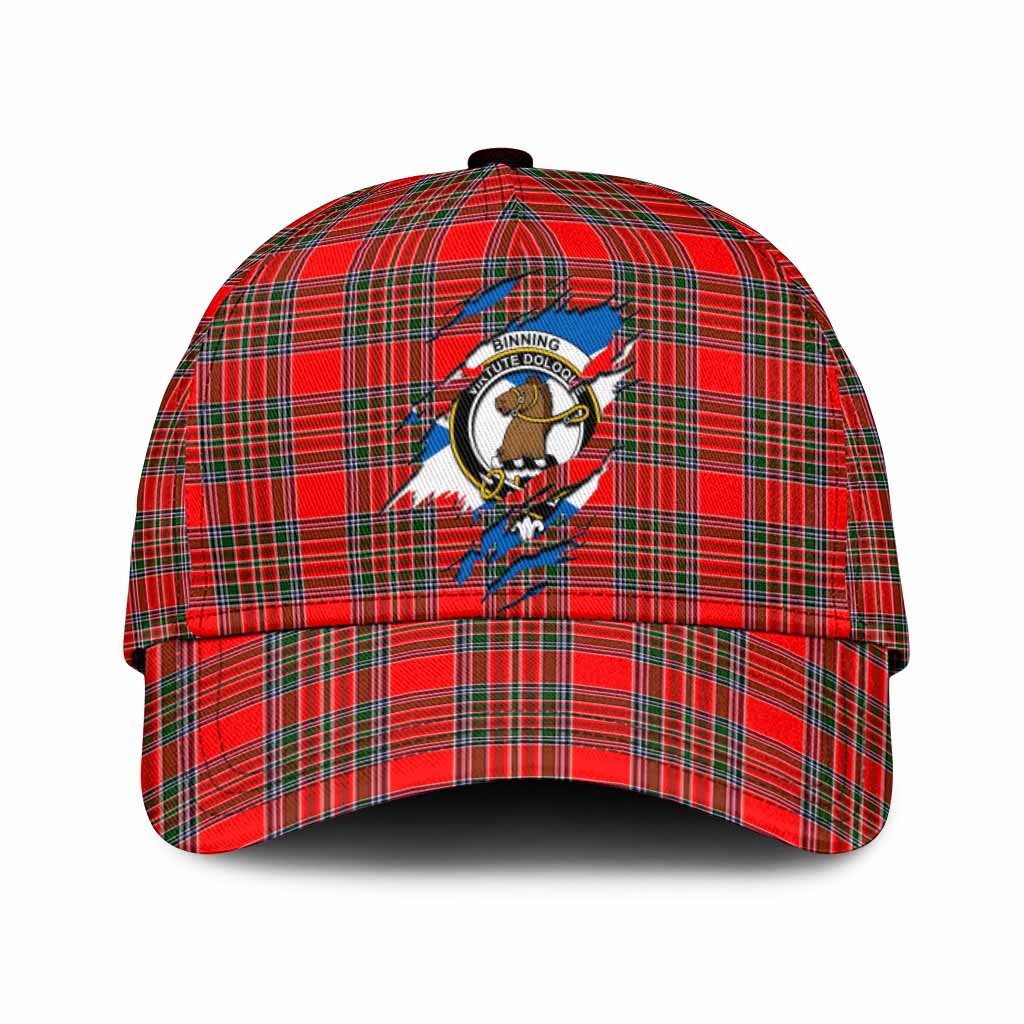 Binning Tartan Classic Cap with Family Crest In Me Style