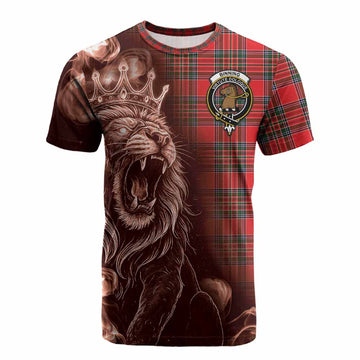 Binning Tartan Cotton T-shirt Roaring Lion Heritage